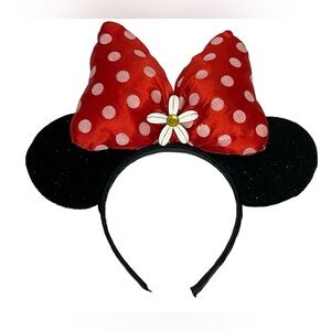 Disney Mickey Minnie Mouse Ears‎ Daisy Polka Dot Bow Headband